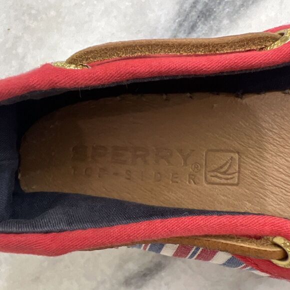 Sperry Topsides red‎ White Blue Size Womens 8.5m Casual shoes - Picture 3 of 16